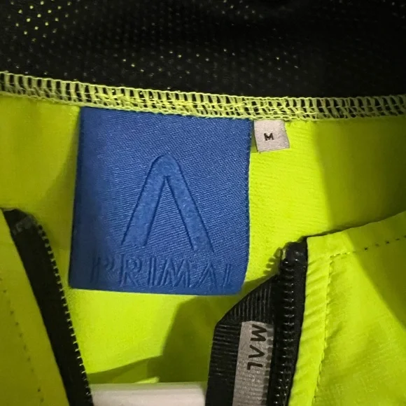 PRIMAL Hi-Viz Windbreaker Cycling Jacket in Bright Green Men's Size M - Picture 4 of 6